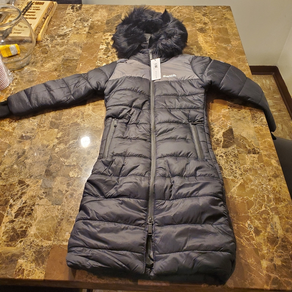 Bench Long Girls Coat 7/8 Black